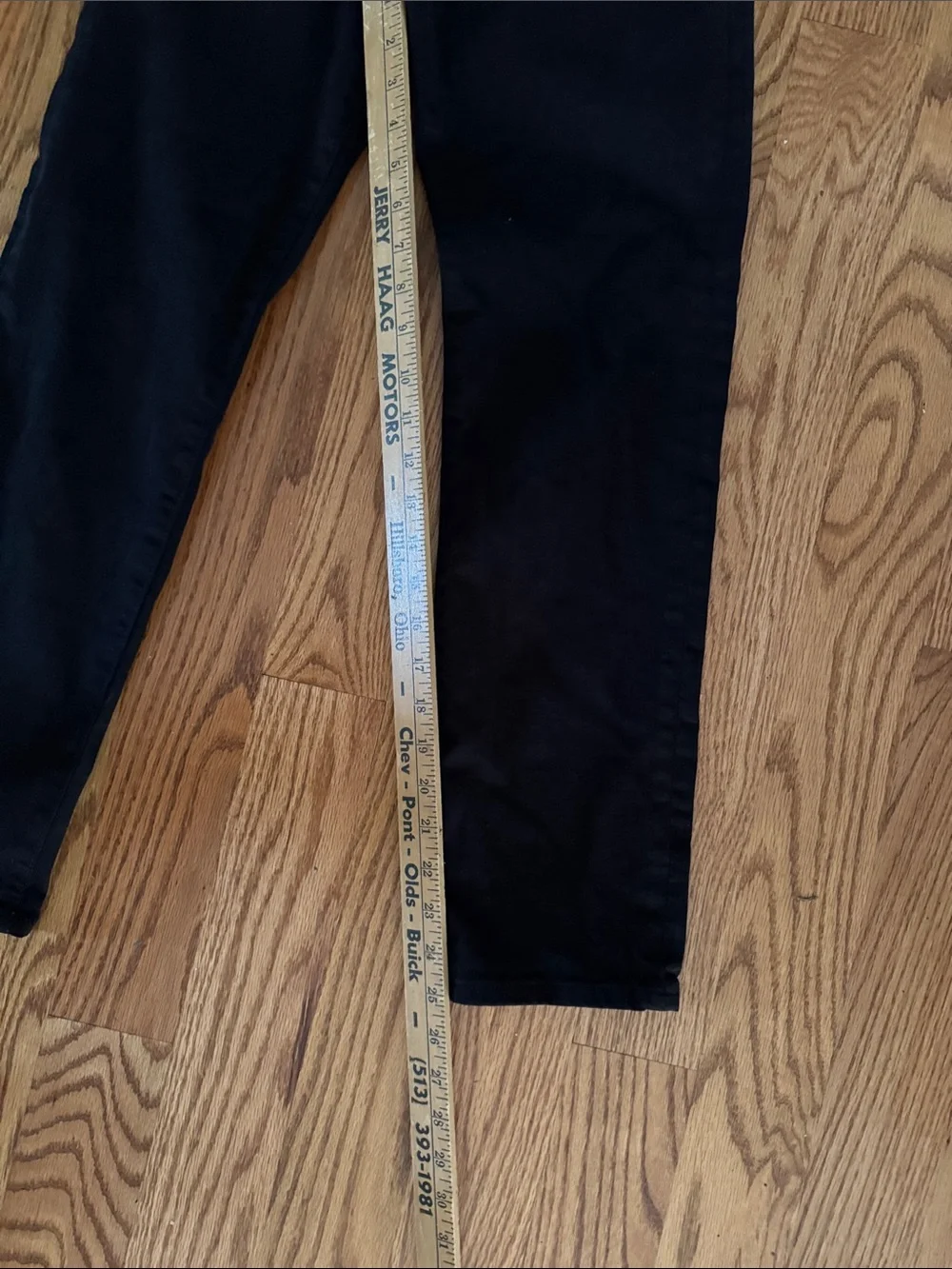 Frame Denim Black Straight Leg Jeans